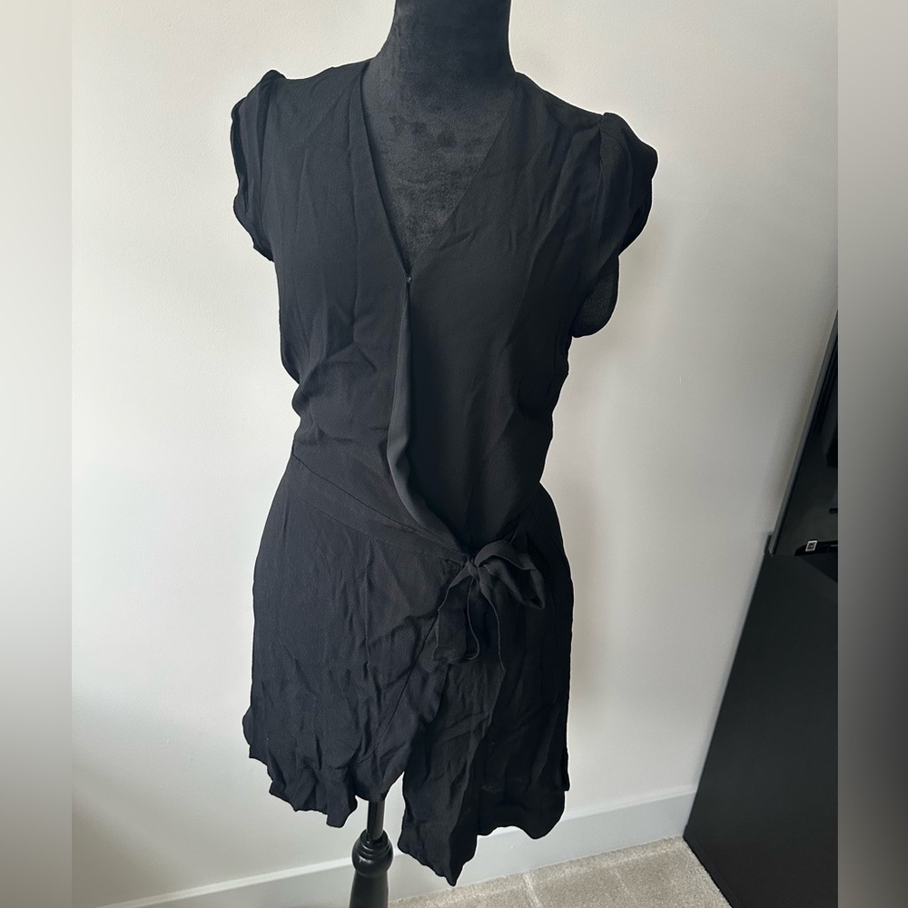 LOFT Black Wrap Dress